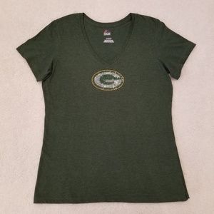 Majestic NFL Green Bay Packers Rhinestone Shirt